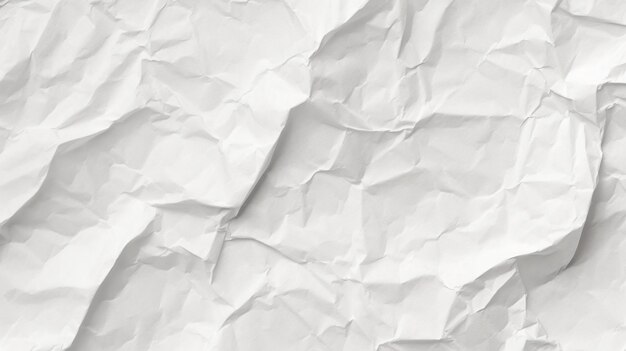 Paper texture background Crumpled paper White creased paper