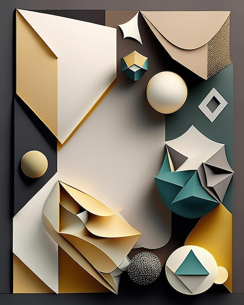 paper textures with different geometric and double shapes