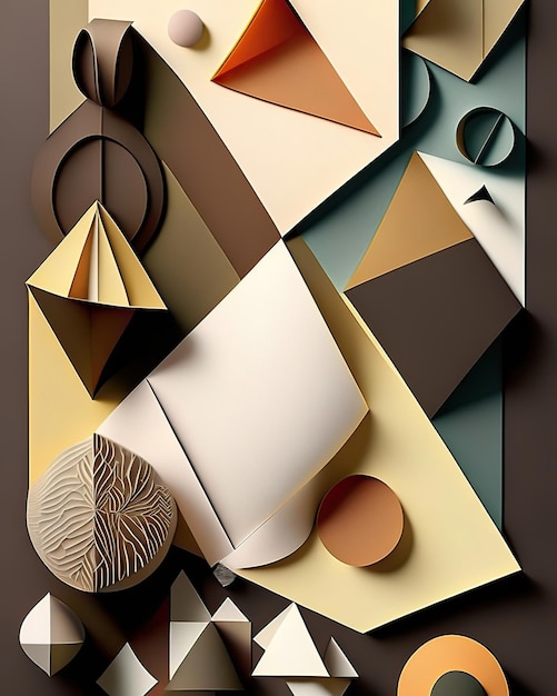 paper textures with different geometric and double shapes