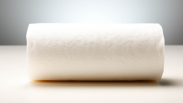 Paper towel on white background