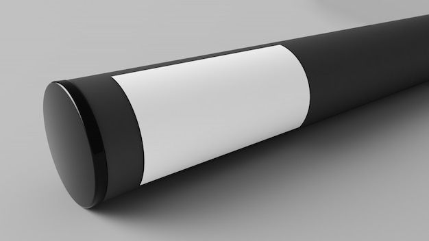 Paper tube container mockup