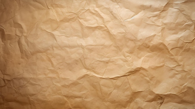 紙のビンテージ背景リサイクル茶色の紙のしわくちゃのテクスチャ