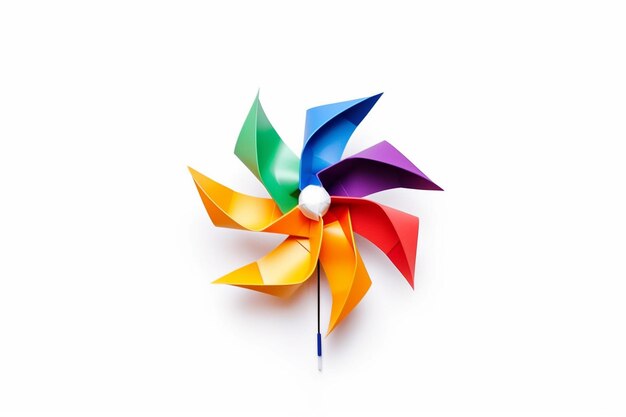 paper windmill pinwheel colorful