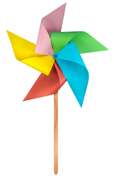 Paper windmill pinwheel Colorful