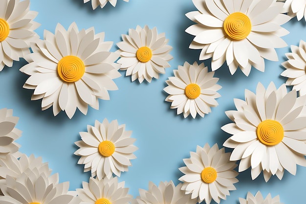 Paper with daisy wheels around