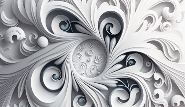 A paper with a swirl design in the middle