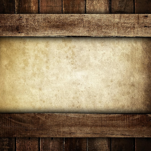 Photo paper on wood background