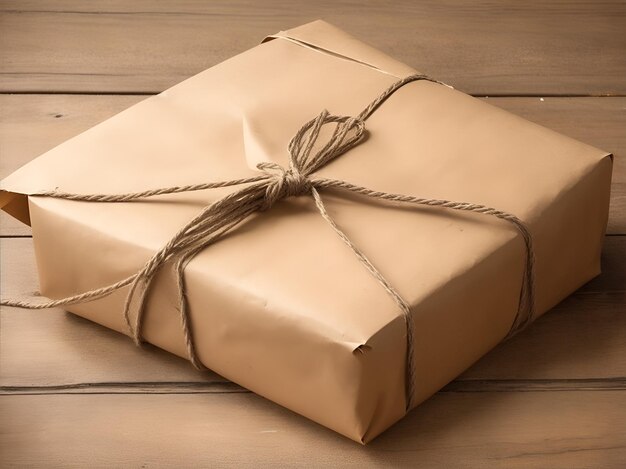 A paper wrapped giftbox background