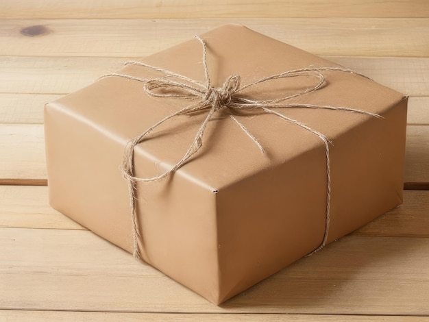 A paper wrapped giftbox background