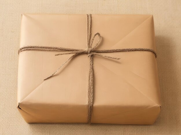 A paper wrapped giftbox background