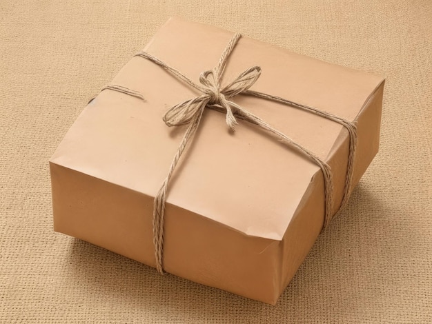 A paper wrapped giftbox background