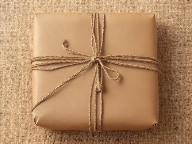 A paper wrapped giftbox background