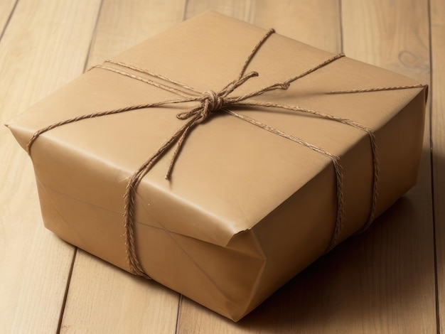 A paper wrapped giftbox background