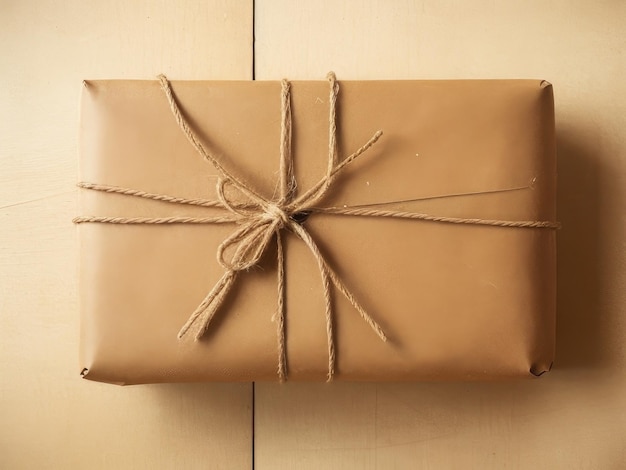 A paper wrapped giftbox background