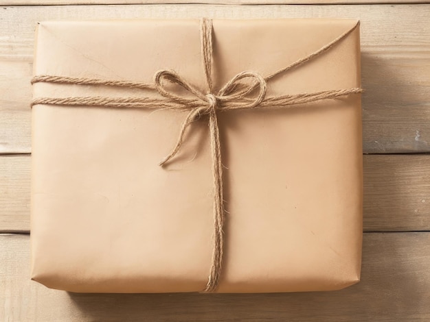 A paper wrapped giftbox background