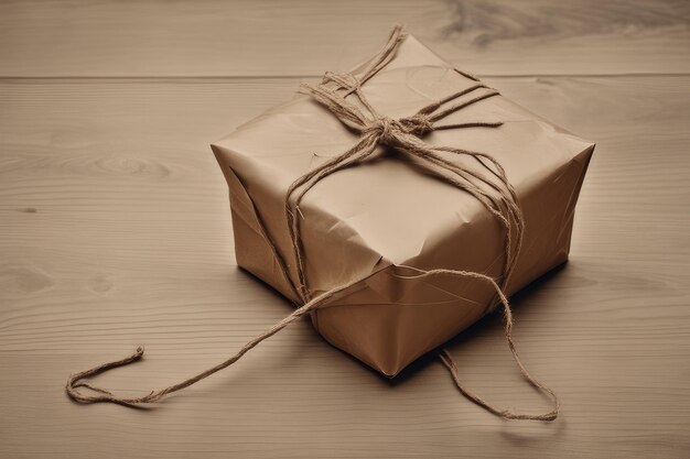 A paper wrapped giftbox background