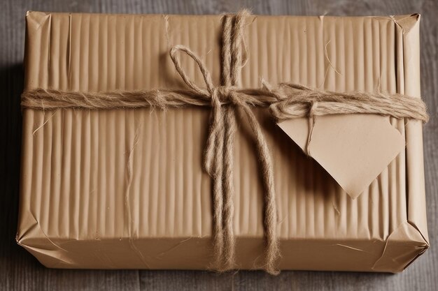 A paper wrapped giftbox background