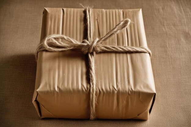 A paper wrapped giftbox background