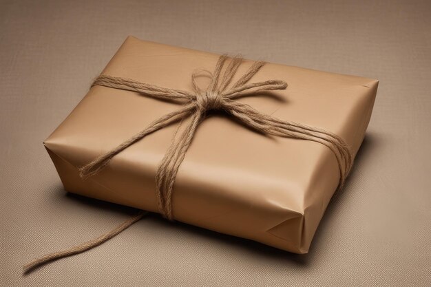 A paper wrapped giftbox background