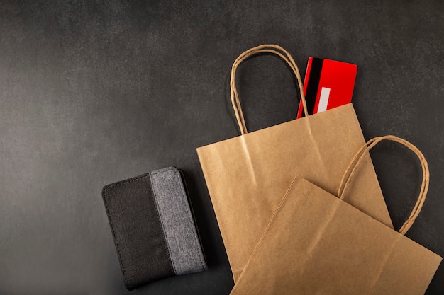 Paperbag portemonnee en creditcard Black Friday