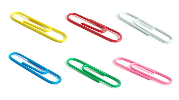 Paperclip isolated on white background