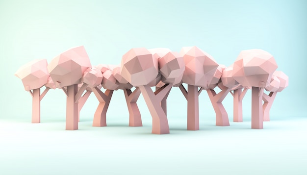 Papercraft trees