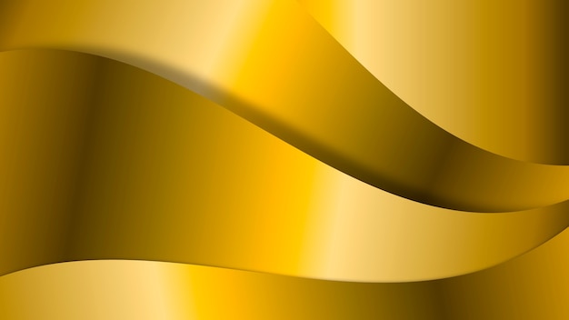 Papercut art abstract background Golden minimalistic modern design for business presentations