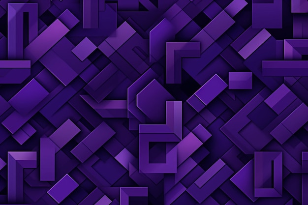 ペーパーカットの背景は,コピースペースの紫と白のストライプで幾何学的な重複層です.
