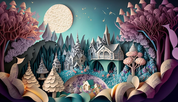 papercut A magical wonderland