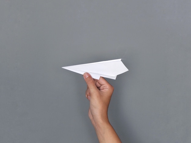 Paperplane Origami in Hand
