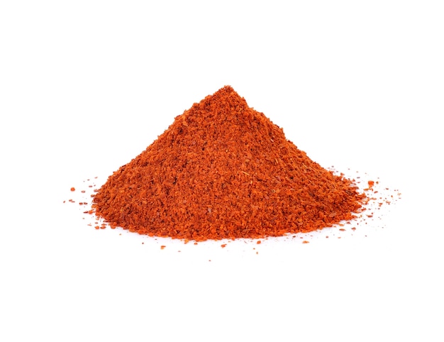 Paprika powder isolated on white