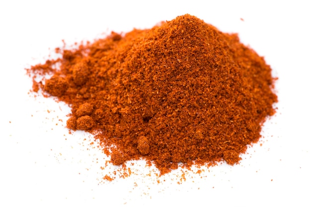 Paprika Powder isolated on white