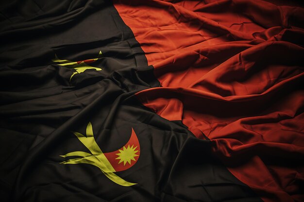 Photo papua new guinea flag photo