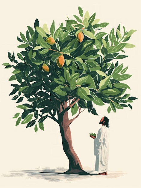 Parable of the Fig Tree Illustration Generative AI