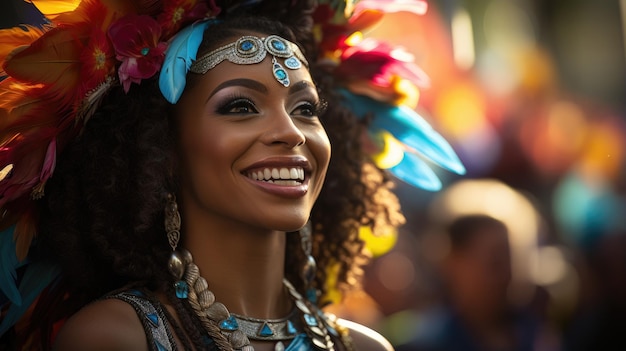 Parade decorated with colorful Easter costumes