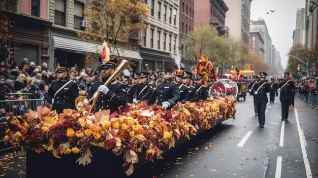 A parade in the new york city streets