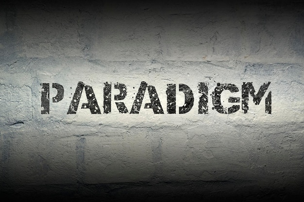 Photo paradigm word gr