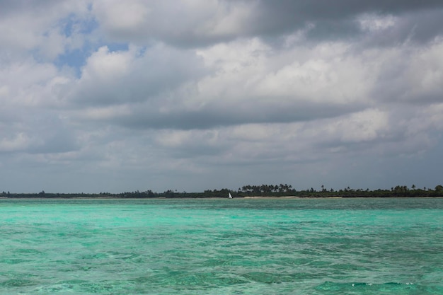 Paradise beach with turquoise color water at Kizimkazi safari blue, Zanzibar, Tanzania