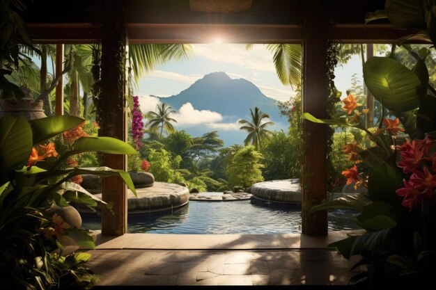 Premium AI Image  Paradise Found Embracing the Exotic Beauty of a Tropical Escape