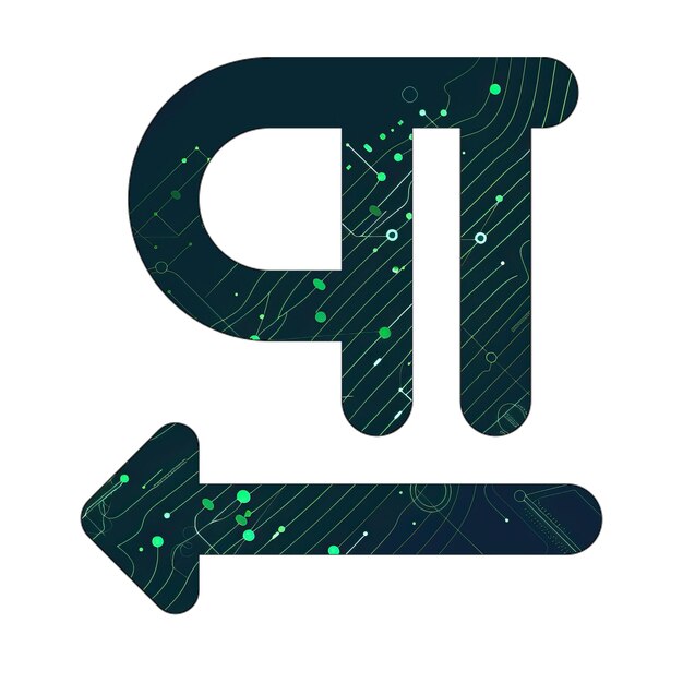 Photo paragraph left icon green technology texture