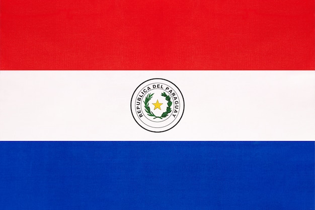 Paraguay national fabric flag