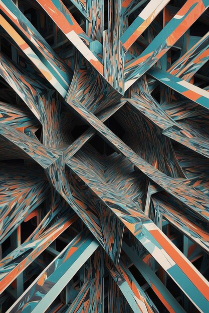 A parallel dimension where reality warps into abstract geometric ...