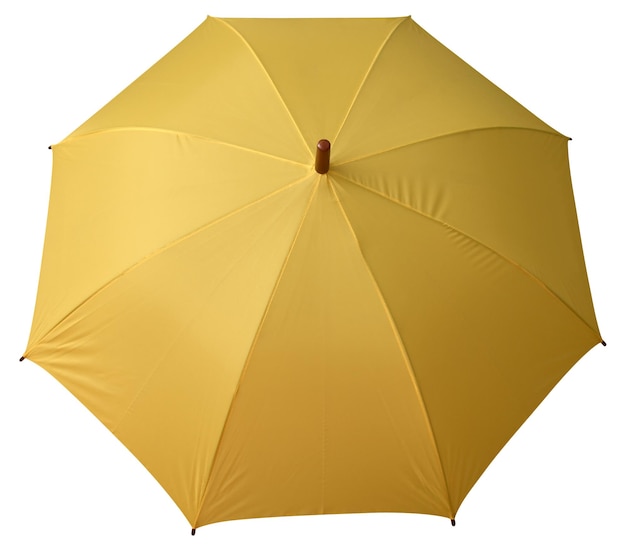Paraplu geel geopend
