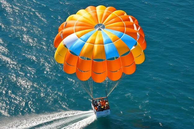 parasailing at candolim beach in goa indian extreme sport tourists parasailing popular entertainment