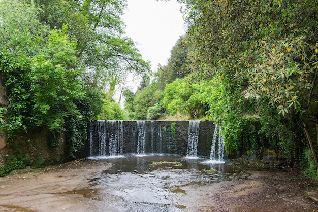 Parco di Veio regional park in the province of Rome The waterfall