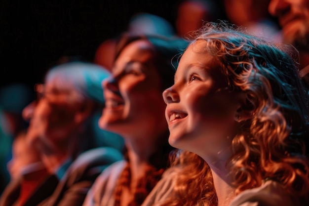 parents adults and kids in audience