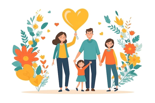 Parents Day Happy Parents Day Vector Illustration Parents Day Concept