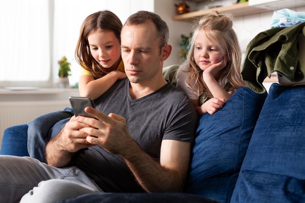 Parents spending time with their kids