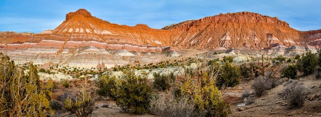 Photo paria river canyon near kanab utah