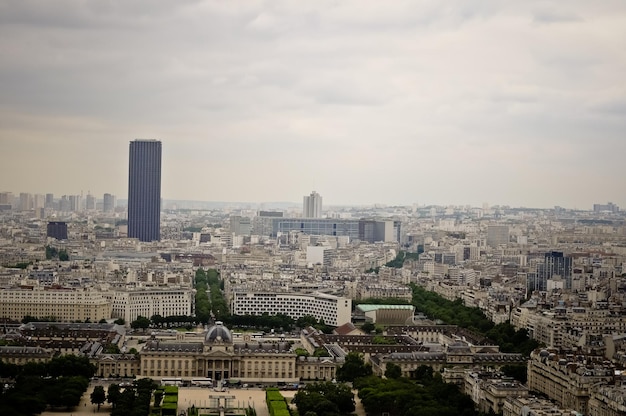 Parijs Frankrijk 1 juni 2012 Luchtfoto van Parijs vanaf de Eiffeltoren Frankrijk